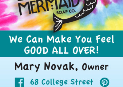 Laughing Mermaid Business Card Front
